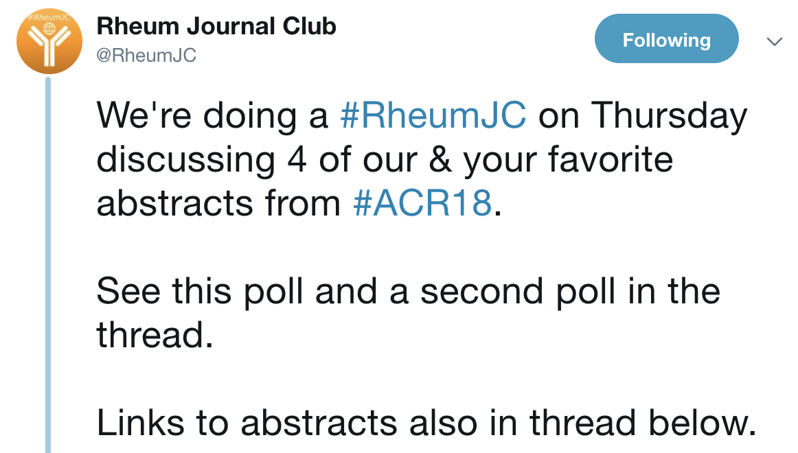 RheumJC Rheumatology Journal on Twitter | Page 2